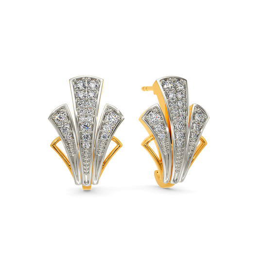 Rugged Party Diamond Earrings
