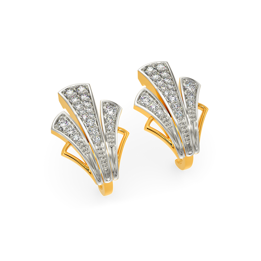 Rugged Party Diamond Earrings