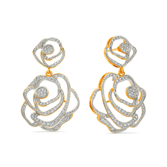 Power Petal Diamond Earrings