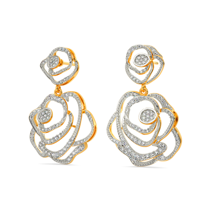 Power Petal Diamond Earrings