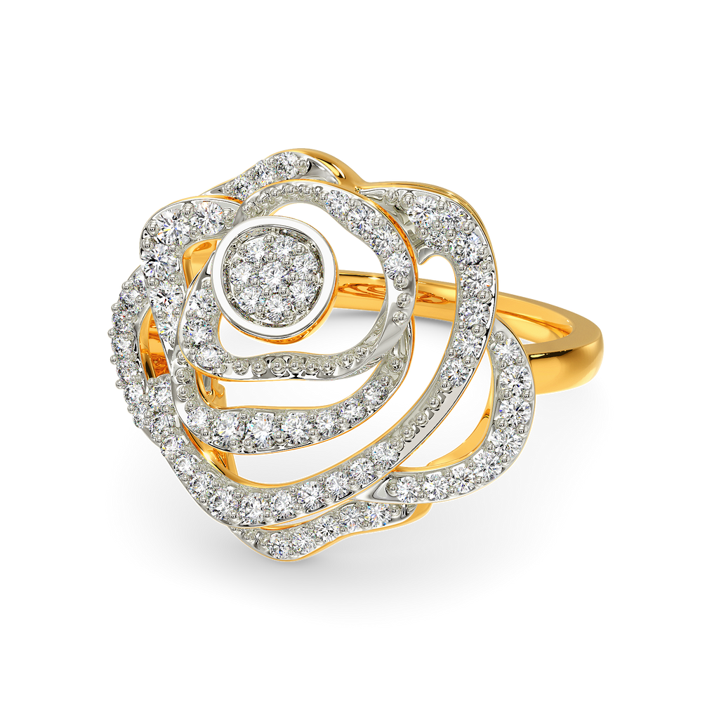 Power Petal Diamond Rings