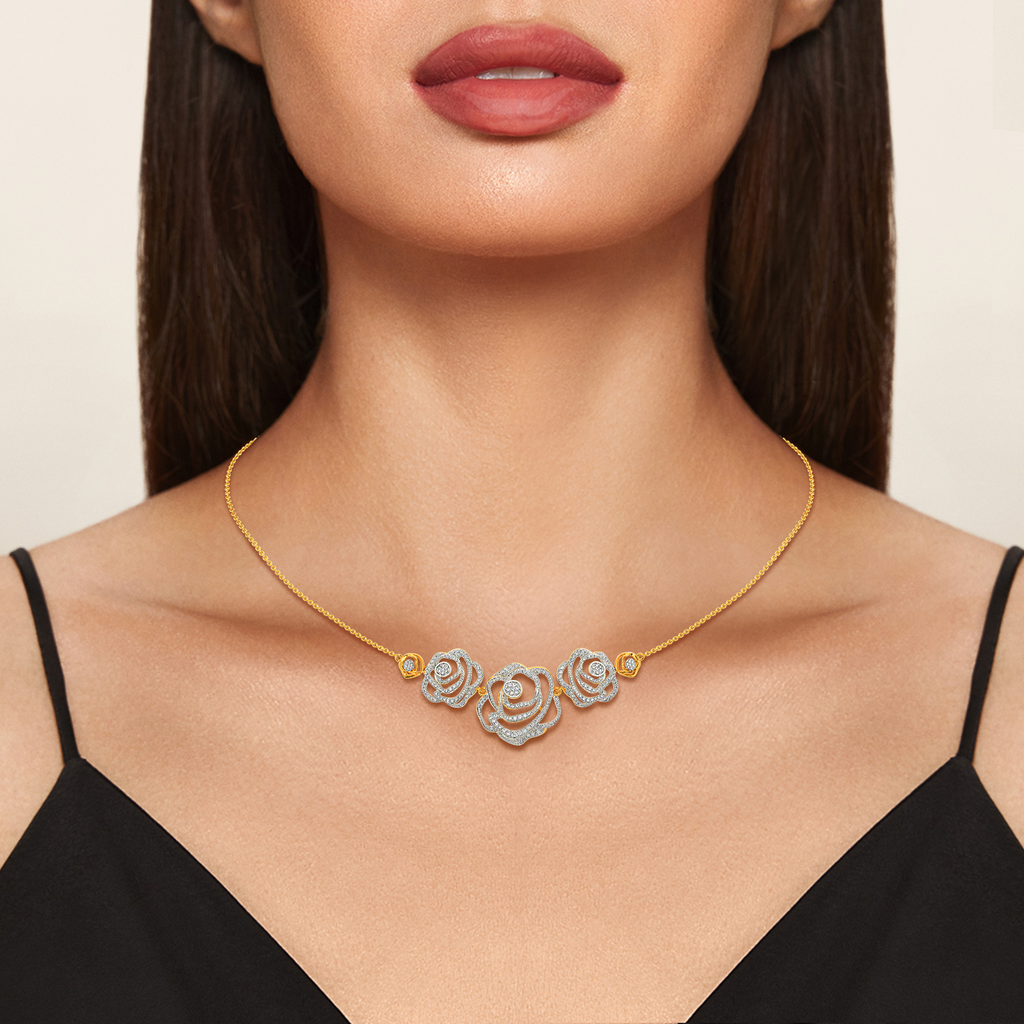 Power Petal Diamond Necklaces