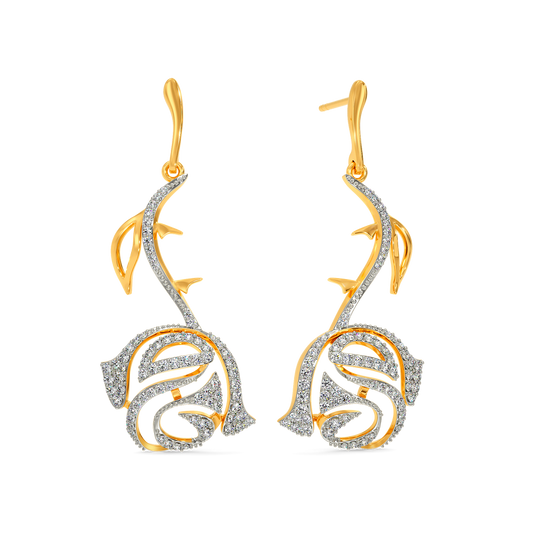 Whimsy Rosy Diamond Earrings