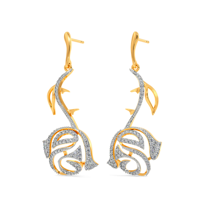 Whimsy Rosy Diamond Earrings