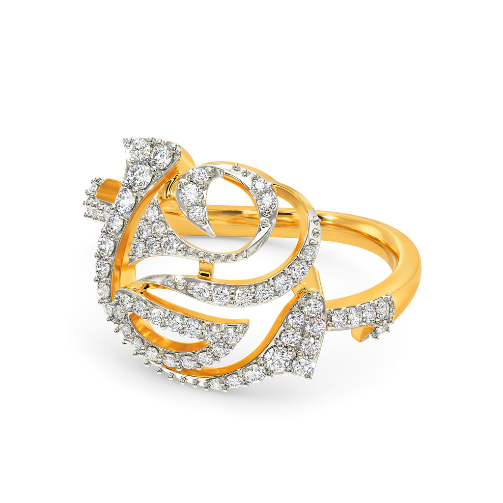 Whimsy Rosy Diamond Rings