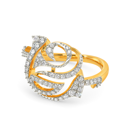 Whimsy Rosy Diamond Rings