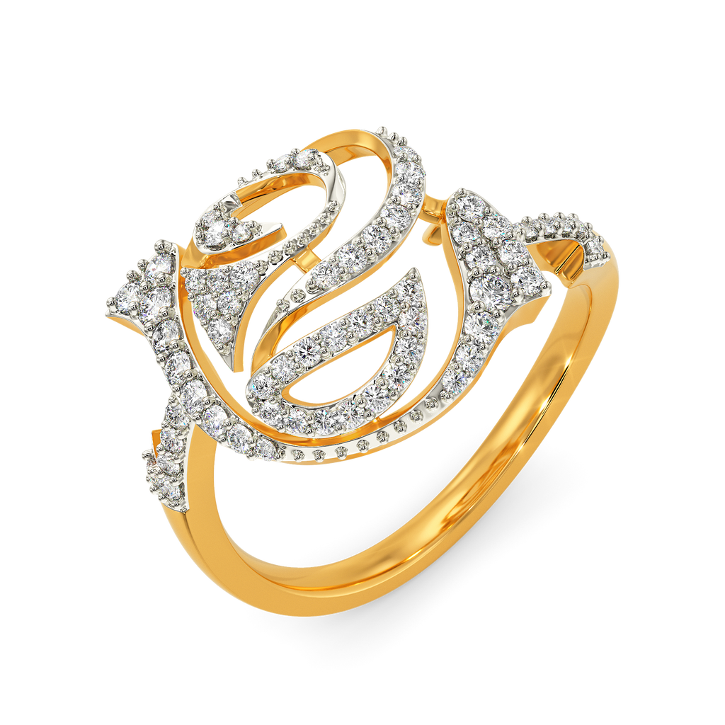 Whimsy Rosy Diamond Rings