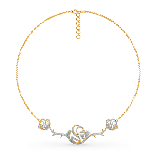 Whimsy Rosy Diamond Necklaces