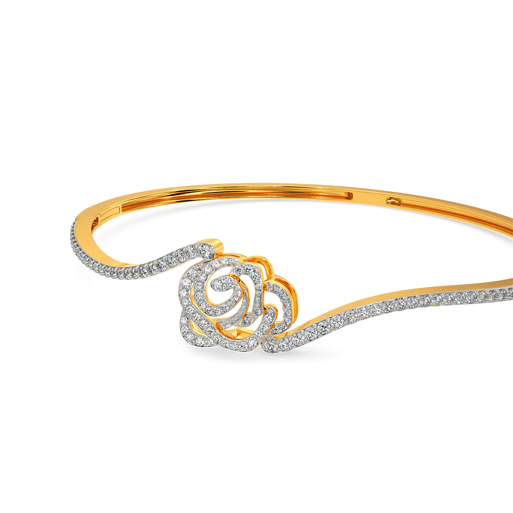 Mystique Rose Diamond Bangles