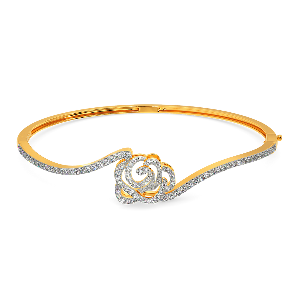 Mystique Rose Diamond Bangles