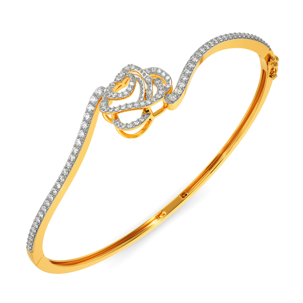 Mystique Rose Diamond Bangles