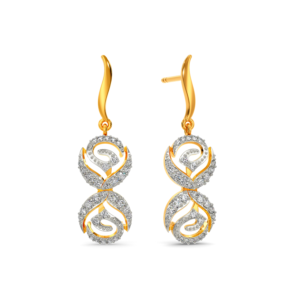Scarlet Bloom Diamond Earrings