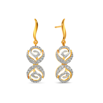 Scarlet Bloom Diamond Earrings