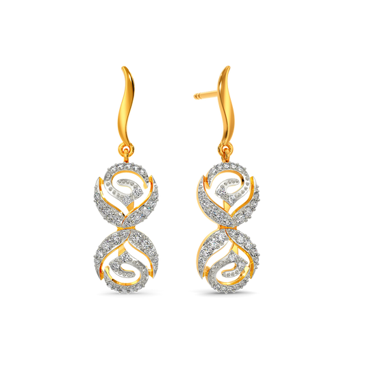 Scarlet Bloom Diamond Earrings