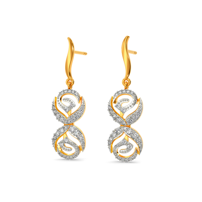 Scarlet Bloom Diamond Earrings