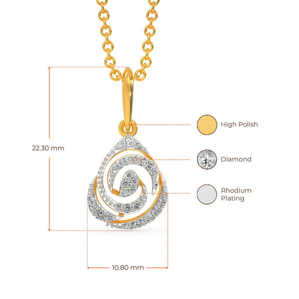 Rosemantic Diamond Pendants