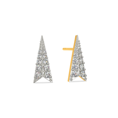 Bold but Sculptural Diamond Earrings