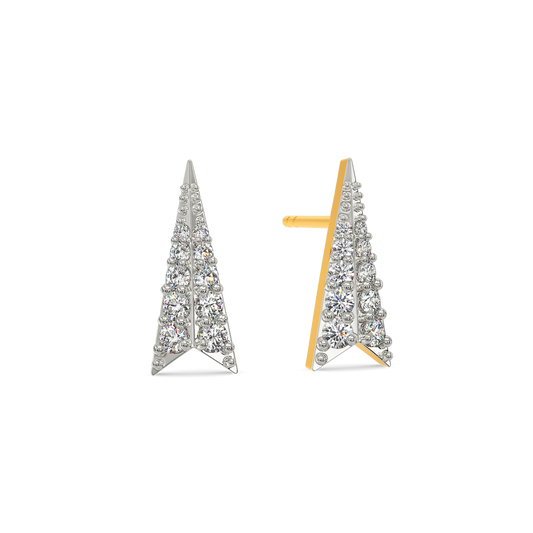 Bold but Sculptural Diamond Earrings