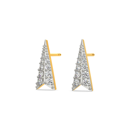 Bold but Sculptural Diamond Earrings