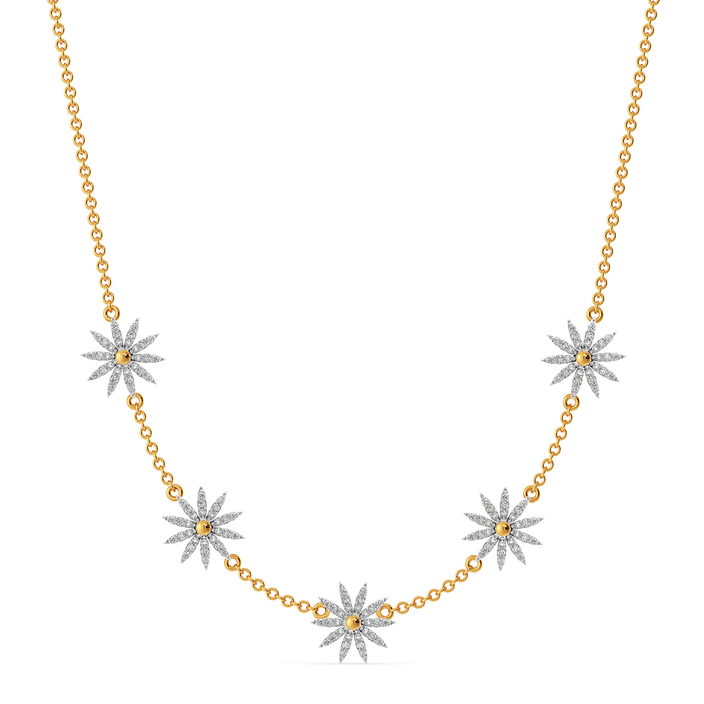 Blooming Florals Diamond Necklaces