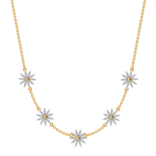 Blooming Florals Diamond Necklaces