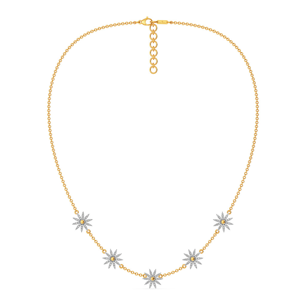 Blooming Florals Diamond Necklaces