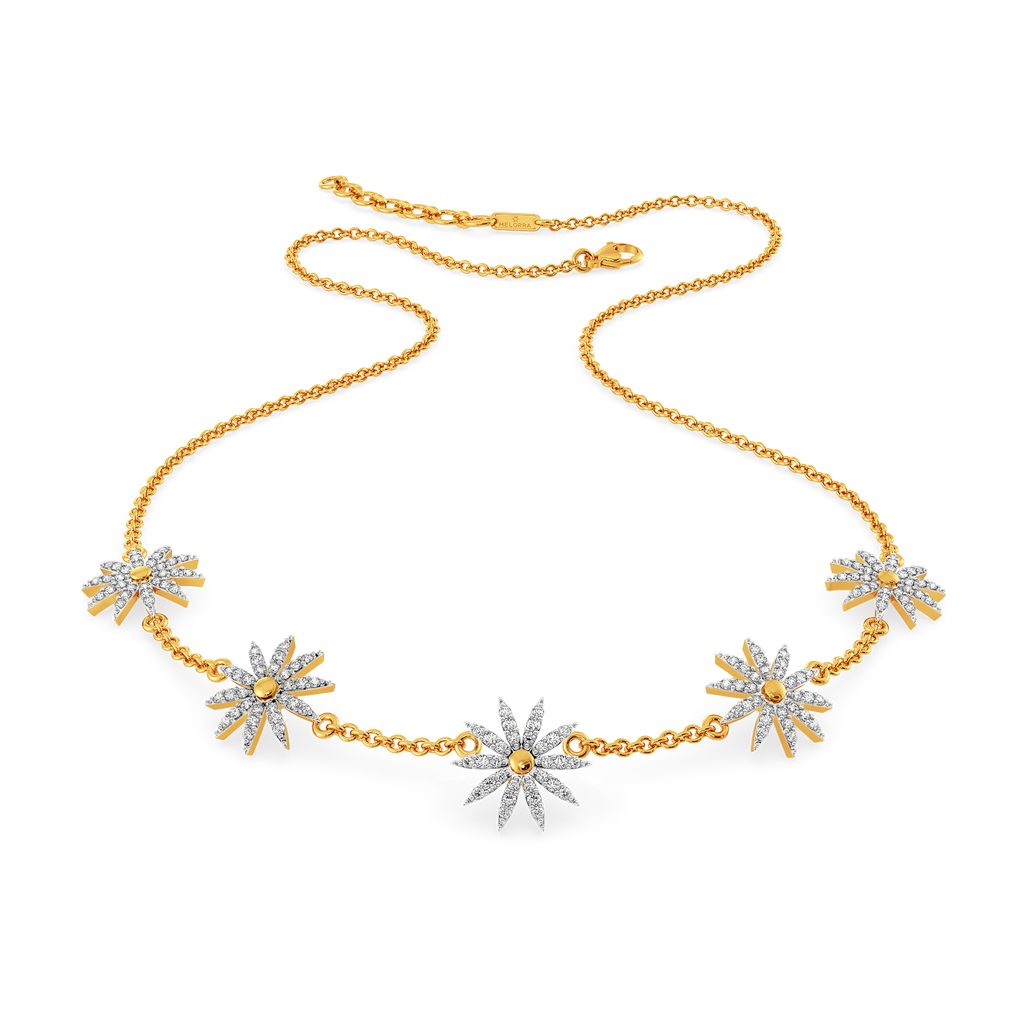 Blooming Florals Diamond Necklaces