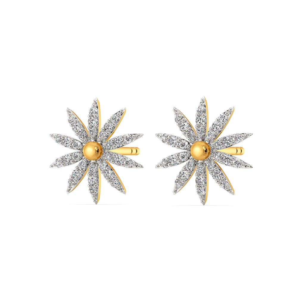 Blooming Florals Diamond Earrings