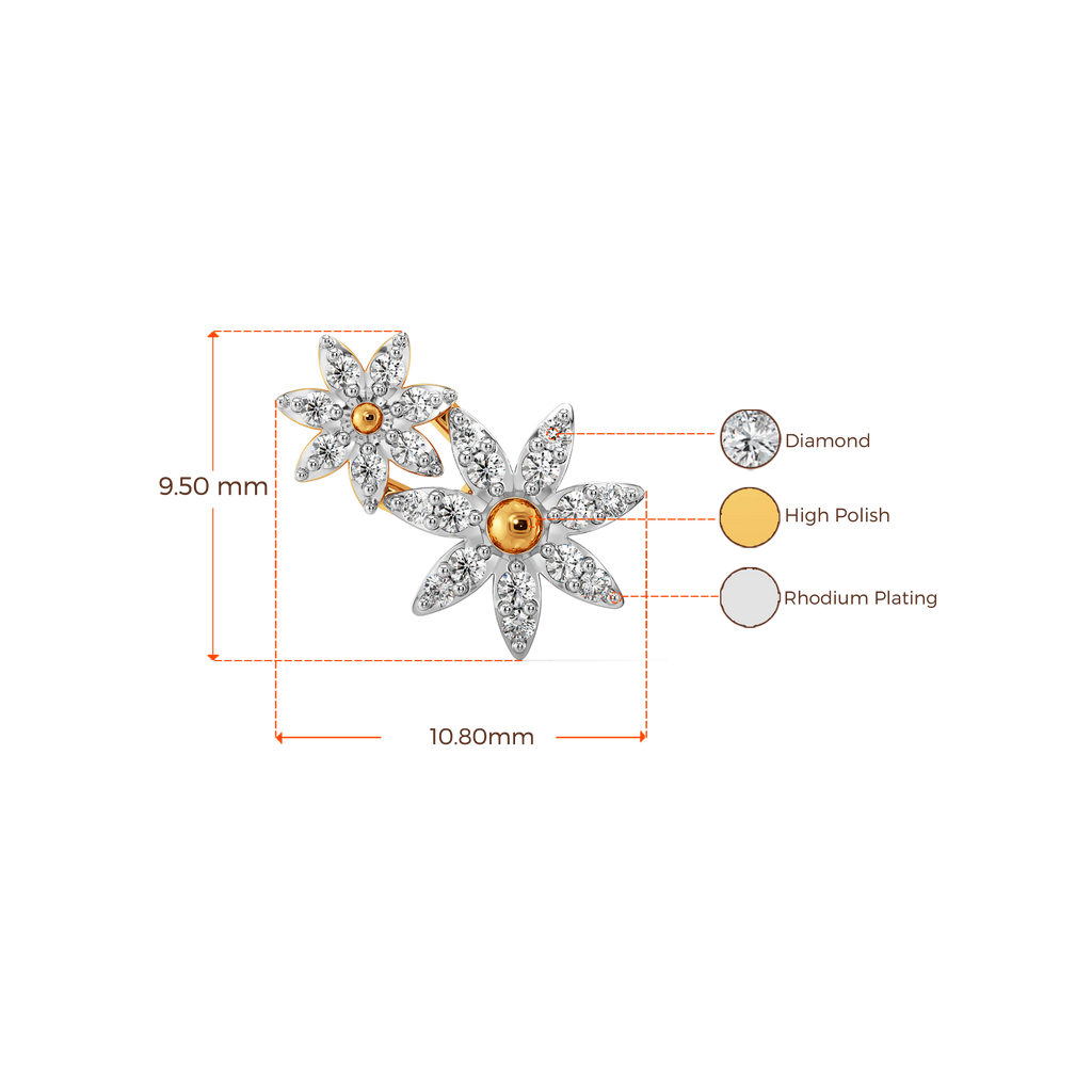 Botanic Glow Diamond Earrings