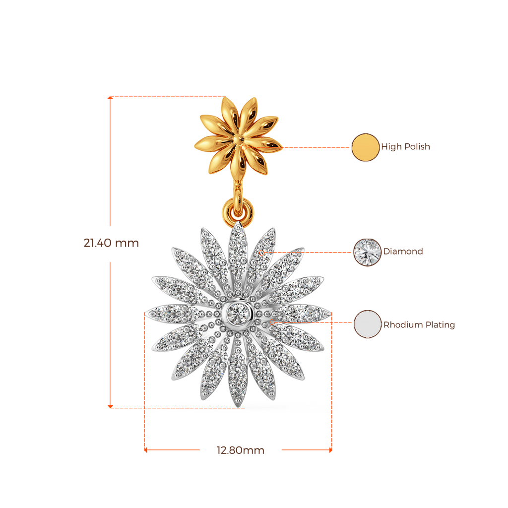 House of Bloom Diamond Earrings