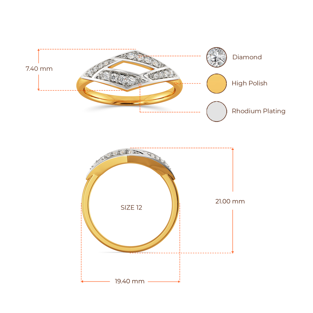 Modern Flair  Diamond Rings