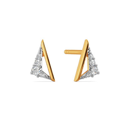 Modern Flair  Diamond Earrings