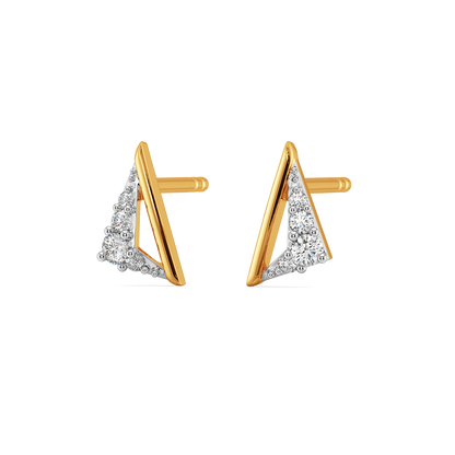 Modern Flair  Diamond Earrings