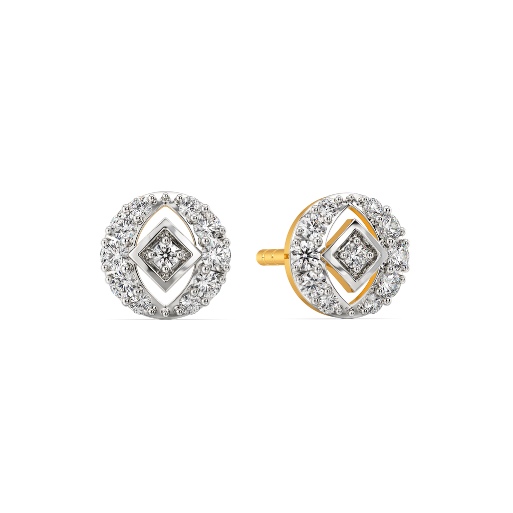 Jazz up in Cutouts Diamond Earrings