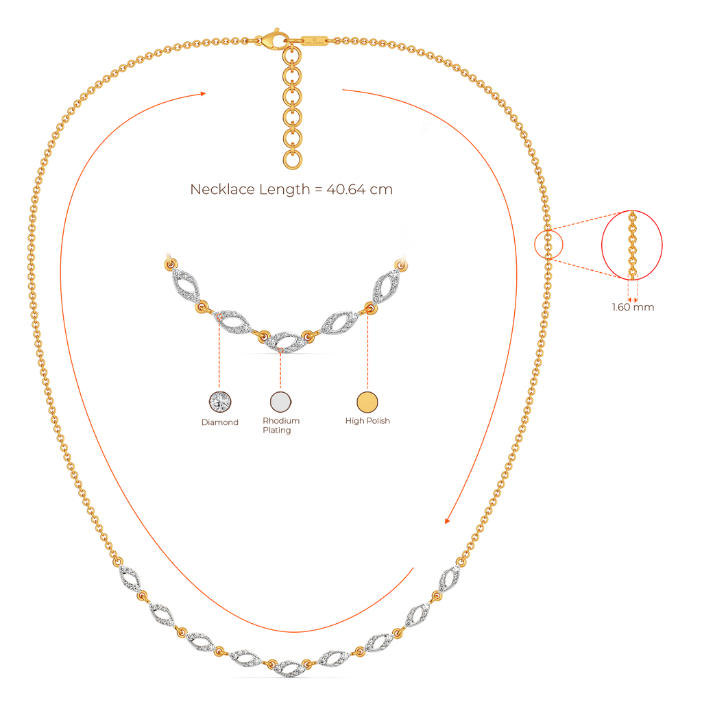Playful Cutouts Diamond Necklaces