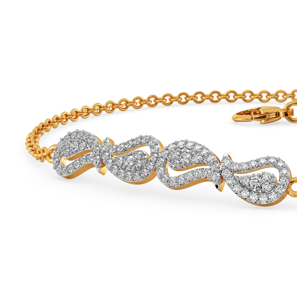 Swirling in Paisleys Diamond Bracelets