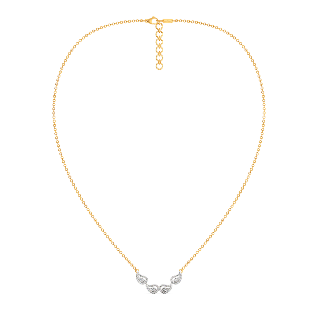 Swirling in Paisleys Diamond Necklaces