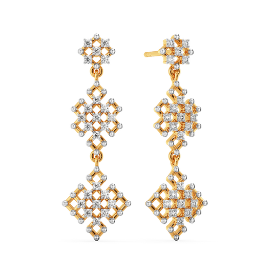Mesh Match Diamond Earrings