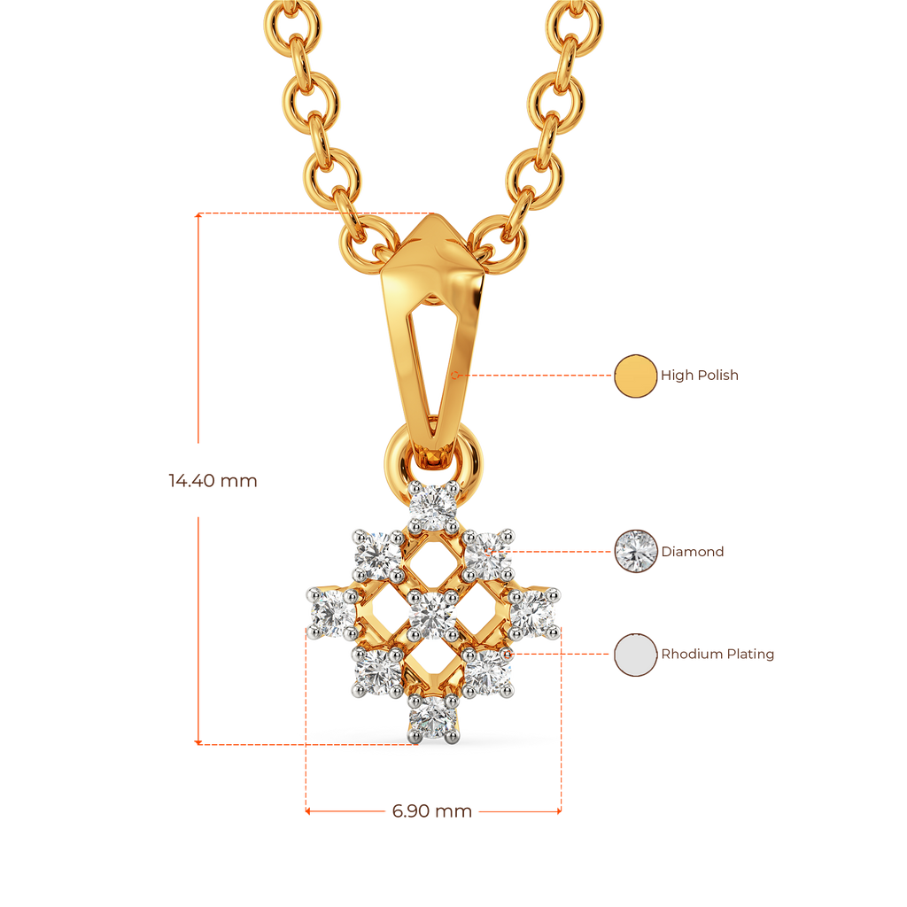 Mesh Match Diamond Pendants