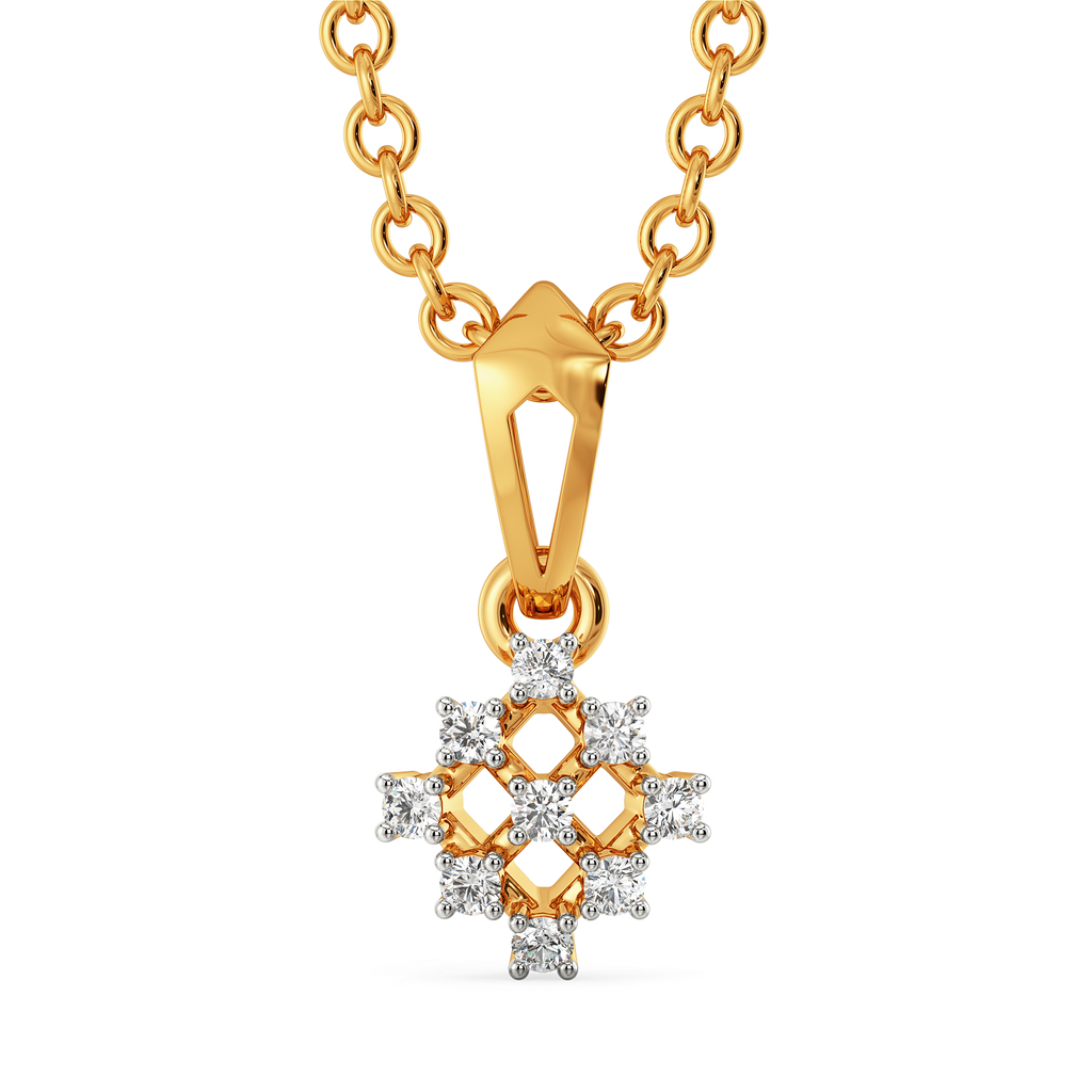 Mesh Match Diamond Pendants