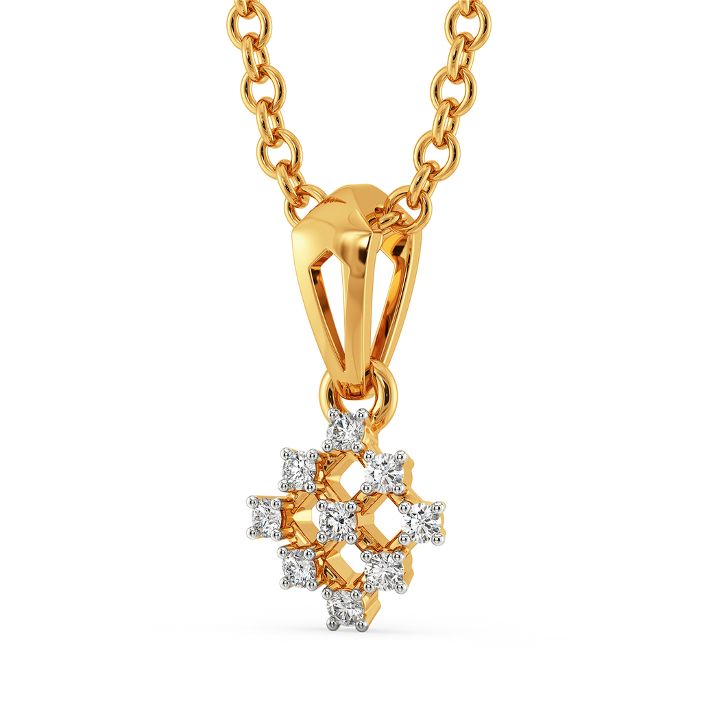 Mesh Match Diamond Pendants