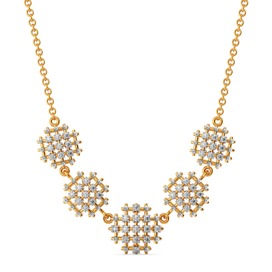 Not Just a Weave Diamond Necklaces