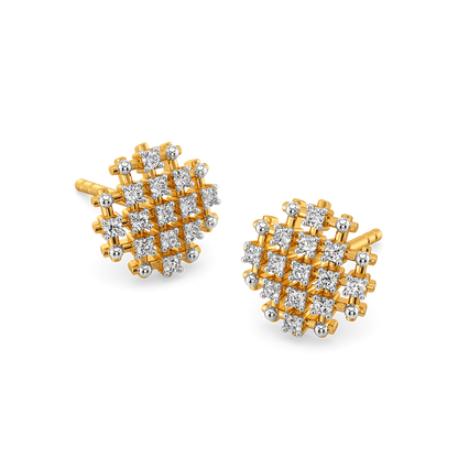 Not Just a Weave Diamond Earrings