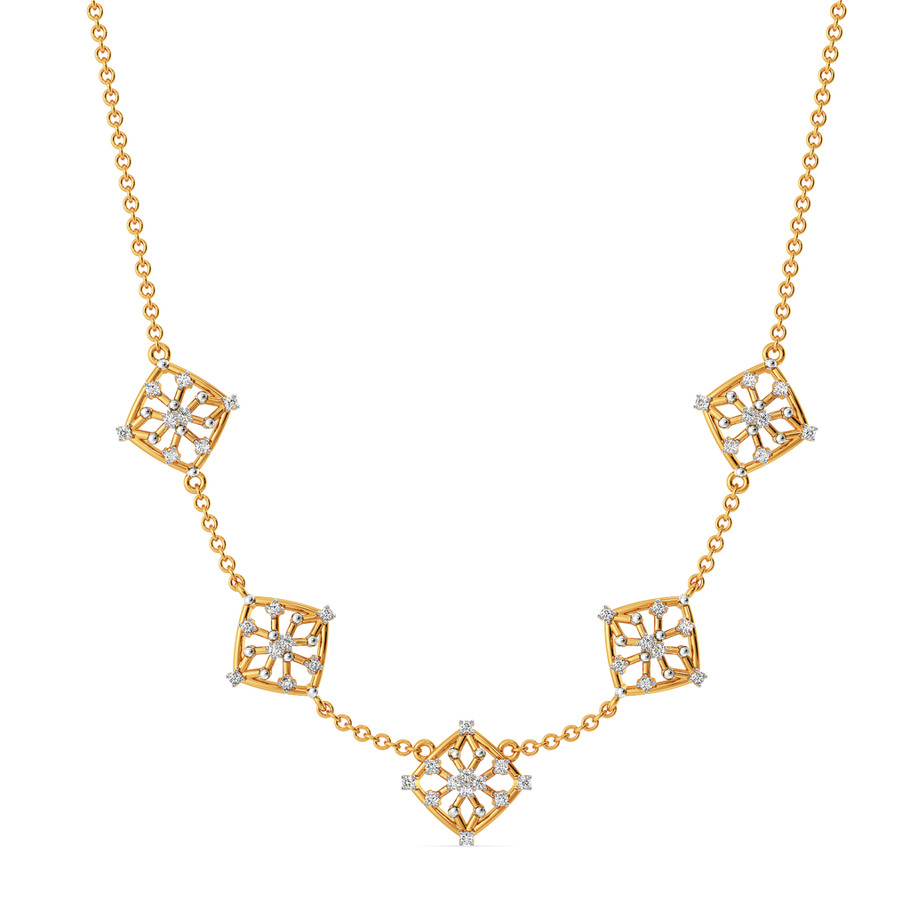 Lets Mesh It  Diamond Necklaces