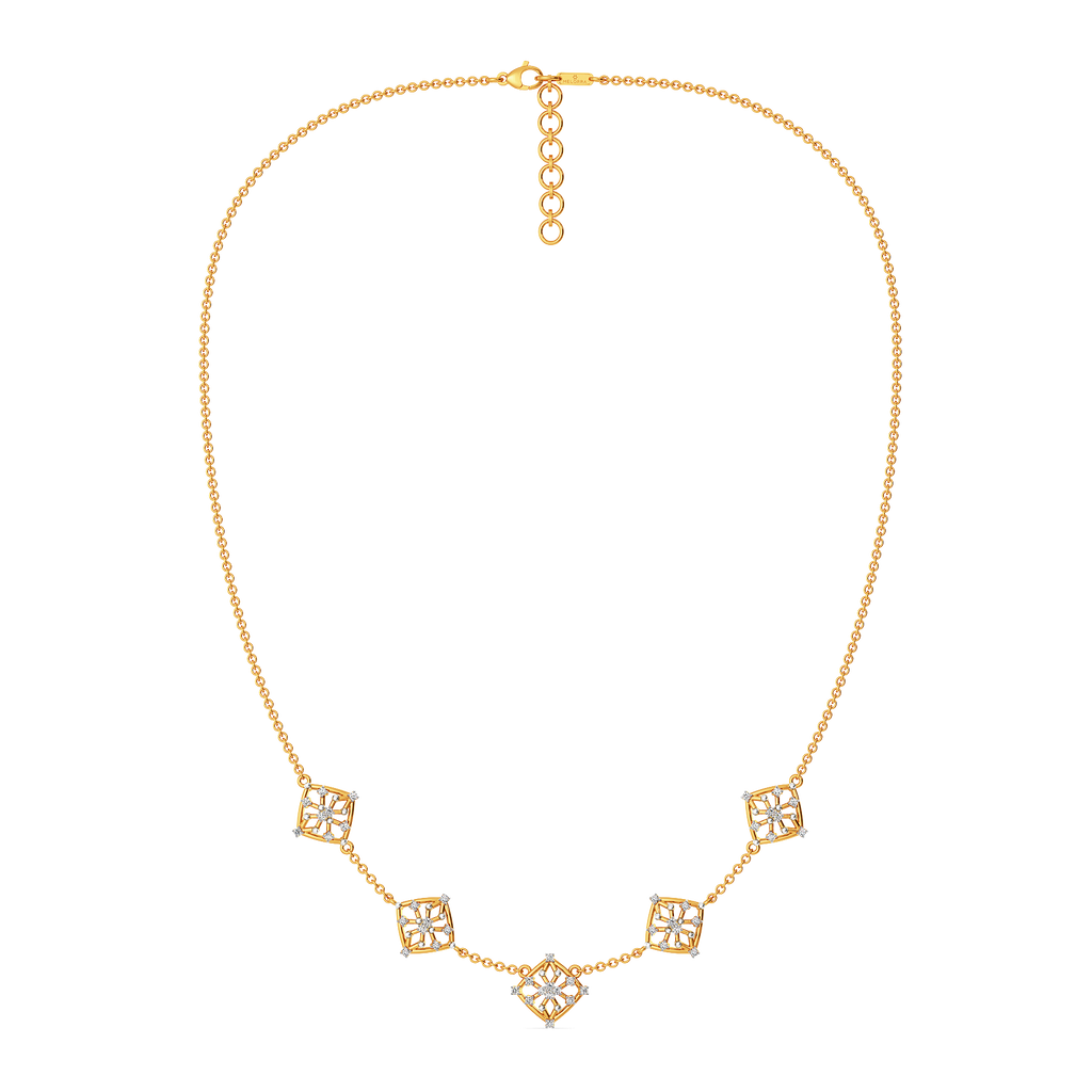 Lets Mesh It  Diamond Necklaces