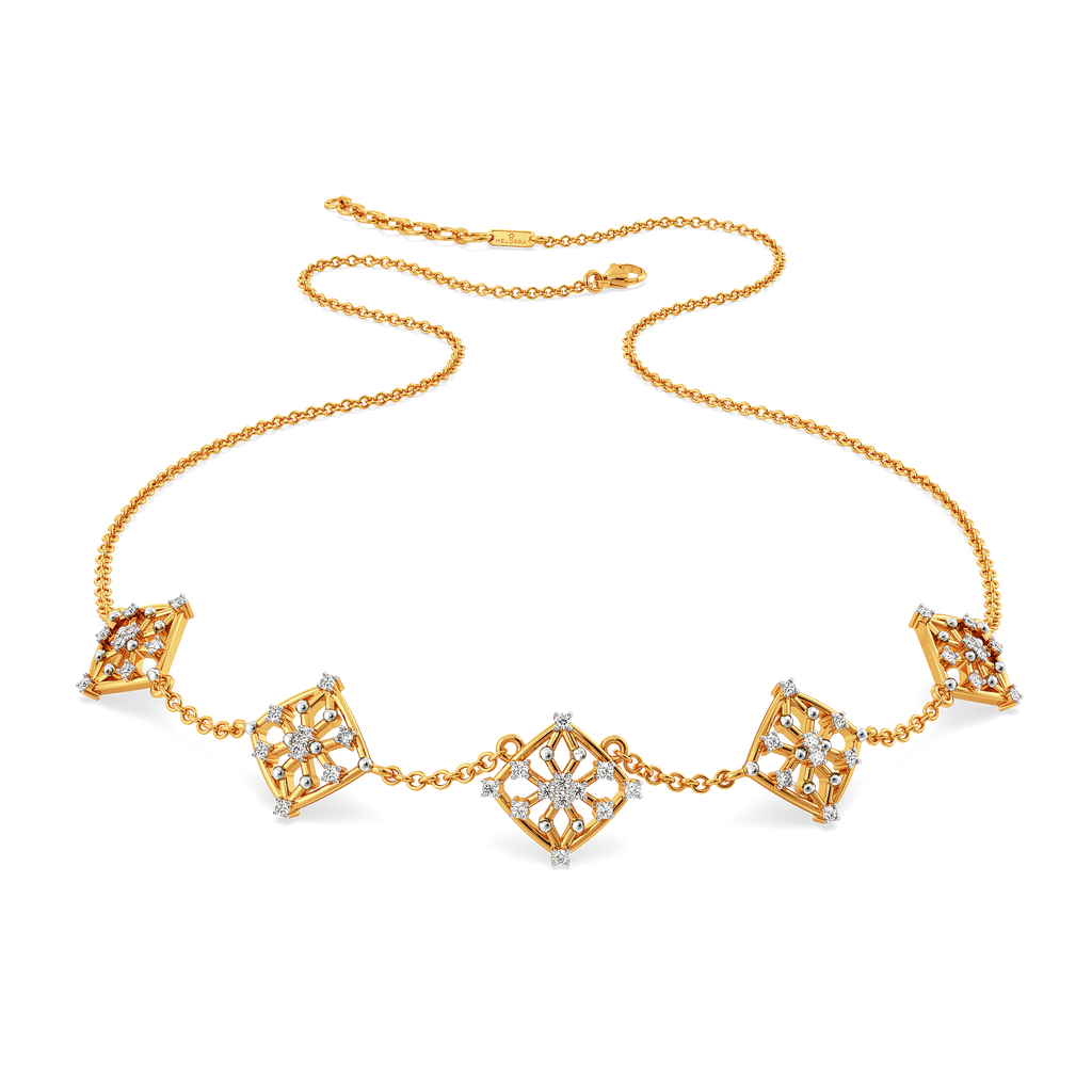 Lets Mesh It  Diamond Necklaces