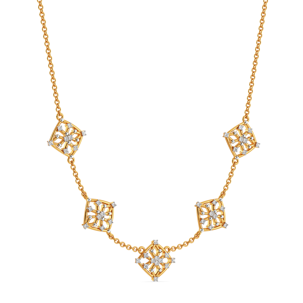 Lets Mesh It  Diamond Necklaces