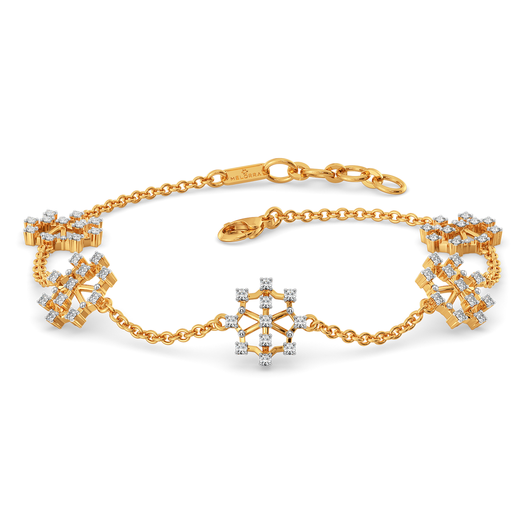Fun with Mesh Diamond Bracelets