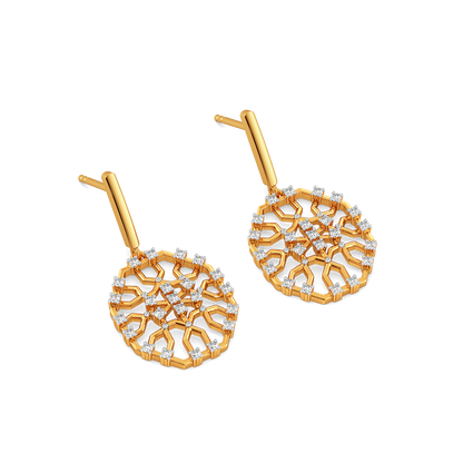 Fun with Mesh Diamond Earrings