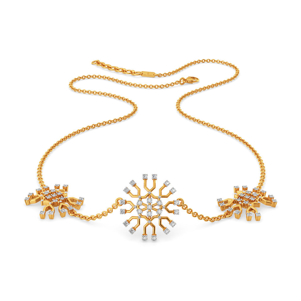 Fun with Mesh Diamond Necklaces